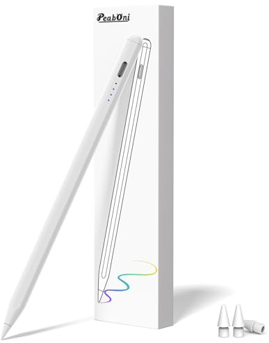 Stift 2. Generation für iPad 2018–2026, 15 Minuten, Schnellladestift, kompatibel mit iPad 10/9/8/7/6,Pro 11” / 12,9”/ M4, Air 3/4/5/M2,Mini 7 (A17 Pro)/6/5