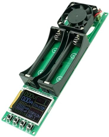 Fasizi 18650 Battery Capacity Tester Dual Channel Automatic Internal Resistance Testerwith Type-C Power Interface