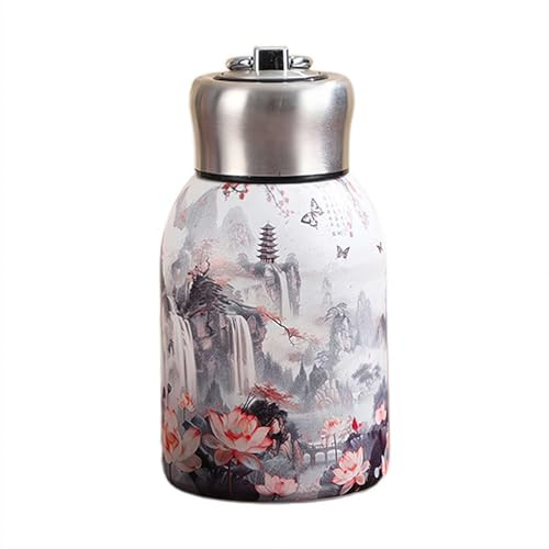 Piccola bottiglia d'acqua da 300 ml, mini borraccia termica in acciaio inox per bevande calde e fredde, borraccia portatile per palestra, escursionismo, scuola, viaggi