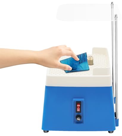 Donened - Ponceuse électrique pour verre 65 W, 4200 tr/min, mini broyeur électrique, refroidissement à eau et arrêt de sécurité, pour verre et céramique