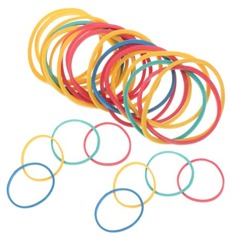 PLAFOPE 60 Pezzi Elastici Colorati per Geoboards Elastici in Gomma per Scuola e Casa Compatibili con Diverse Dimensioni Tavole Geoboard