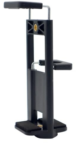 ZYHARUKO Doppio Morsetto di Montaggio Smartphone Tablet Supporto Con 1/4 Fori Filettati E Design Antiscivolo Espandibile Doppio Foro Vite Supporto Del Telefono Per Treppiede