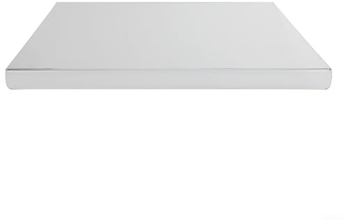CashMuch Tabla de cortar acrílica transparente con borde de 45 cm x 35 cm para protección de encimeras de cocina, tabla de cortar antideslizante