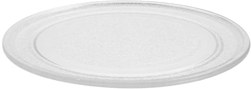Toyvian Mikrowellenteller aus Glas 24,5cm Hitzebeständig und Installieren Mikrowellenzubehör für Mikrowellenherde