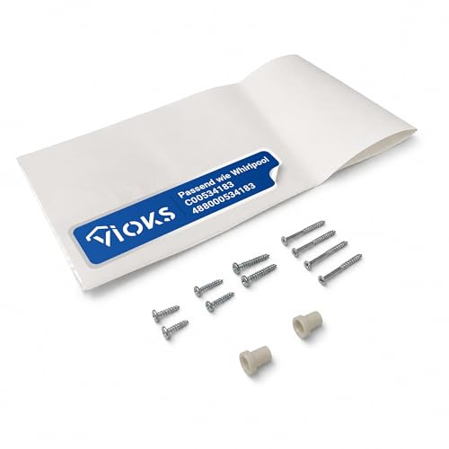 VIOKS Kit di montaggio per il fissaggio della porta al pannello anteriore di ricambio per Whirlpоol C00534183 488000534183 Kit di fissaggio per lavastoviglie da 60 cm o 45 cm, completamente integrato