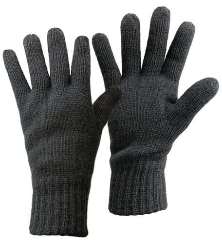ALPIDEX Thermo Strickhandschuhe gefüttert Winter Damen Herren | Winterhandschuhe, Fingerhandschuhe, Feinstrick, Strickbund, Outdoor, Sport, Ski, hautfreundlich, atmungsaktiv, Unisex