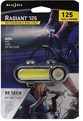 NITEIZE RADIANT125 - LUZ DE Bicicleta Delantera 125 LUMENS - Blanca (R125RBA-02-R7)