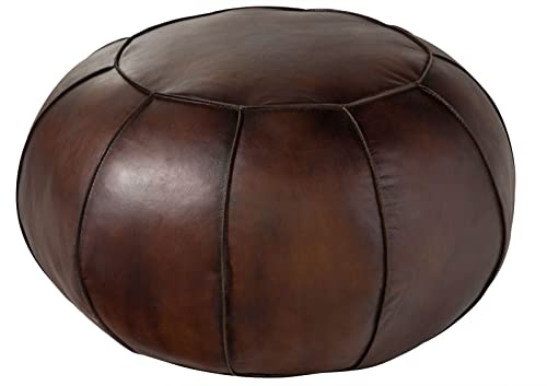 MASSIVMOEBEL24.DE Polsterhocker braun Chesterfield #19 | 58x58x38 cm (BxTxH) 6 kg Klassisch montiert