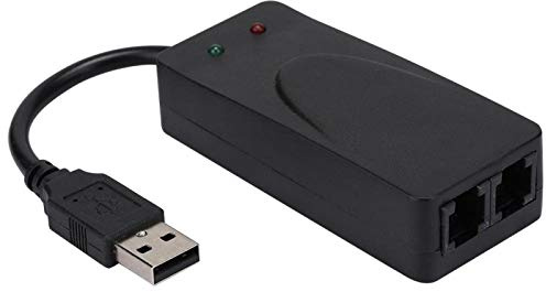 214 Pilote de Modem Externe, Double Port de Modem de télécopie USB2.0 56K pour 7/8 / 10 / XP, Identification de l'appelant, numérotation Automatique