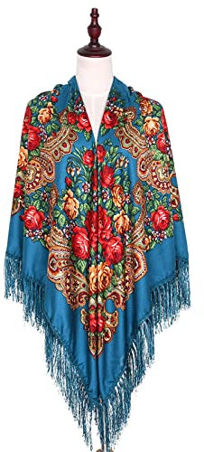Damen Schal Winter Dreieck Schal Shawl Mode Drucken Groß wickelschal Warme Lässig Herbst Winter Schal Halstücher Poncho Weicher Schal