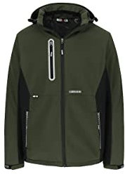 Herock Taris Softshelljacke mit mehreren Taschen, khaki/schwarz, grün, XL