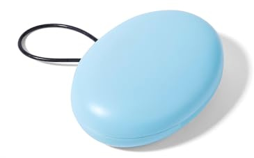 Earplug Case, Portable Mini Ear Plug Holder, Small Premium Carrying Case for Travel, Business Trip, Outdoor Activities, Keychain, Storing Earplugs, Trinkets, Pills (Oval)