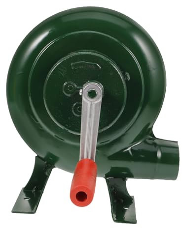 KONTONTY Ventilateur à Main Pour Barbecue Souffleur à Air Portable Pour Camping Et Cuisine Extérieure Outil Pratique De Fête Pique- Design Léger Et Compact