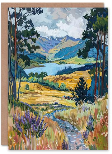 Greeting Card Loch Lomond Scottish Landscape Nature Lover Blank For Him Or Her Art Birthday Card