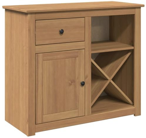 vidaXL Sideboard mit Schubladen Panama 93x40x80 cm Massivholz Kiefer