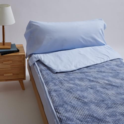 10XDIEZ Sacos nórdicos Ajustables (Morgan Indigo - Cama 90cm)