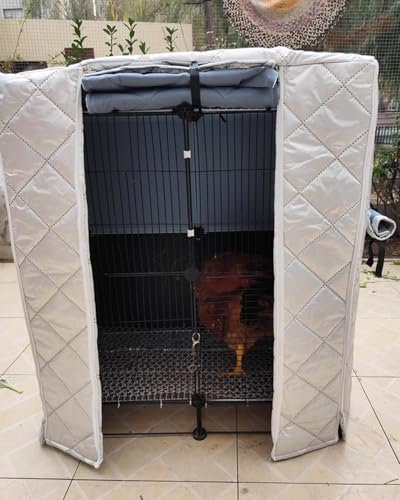 Hundehütten-Abdeckung, isolierte Winterabdeckung für Hundebox/Hühnerstall/Katzenhaus, Möbelabdeckungen für Hundekäfige im Außenbereich, Winddichte Zwingerabdeckung, Gehegeabdeckungen (78 x 5