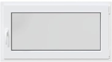 vidaXL Basement Window RISOR 110x60 cm Tilt&Turn DIN Right White, egress window, hopper window, window in the basement, window well, cellar windows