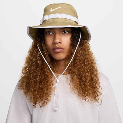Nike Apex Dri-Fit Bucket Hat, Parachute Beige/White/Anthracite/White, HJ3683-297, L