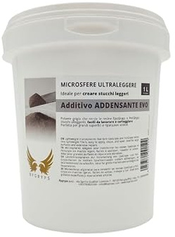 BYGRYPS Additif Épaississant EVO pour mastic époxy allégé, 1L pour mastics légers et faciles à usiner. Idéal pour les revêtements de grande surface