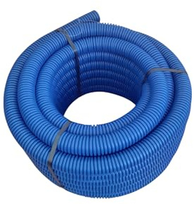 40 mm/25m mit Muffe Kabelschutzrohr N450 Leerrohr Einzugshilfe Kabelrohr Erdreich Elektrorohr Wellrohr unterirdisch Erdverlegt Kunststoffrohr Erdwellrohr