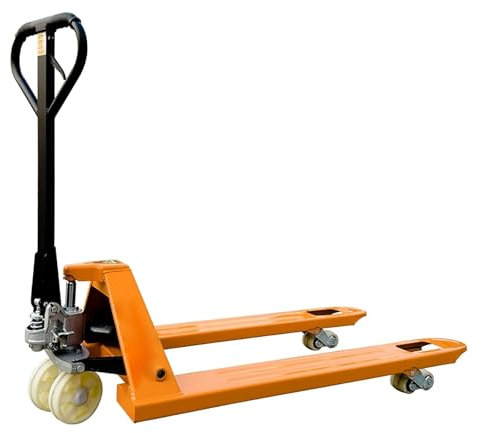ZPRYZHD Standard Palettenwagen, Manueller Hubwagen, Schwerlasttransporter, mit Nylon Rädern, für Lagerumschlag und Logistiksortierung(Large)