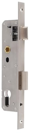 ACESOME Cerradura de marco de tubo, cerradura insertable de aluminio, cerradura de puerta para casa con llave, cerradura para puerta de jardín, cerradura insertable para puerta interior (25MM diámetro