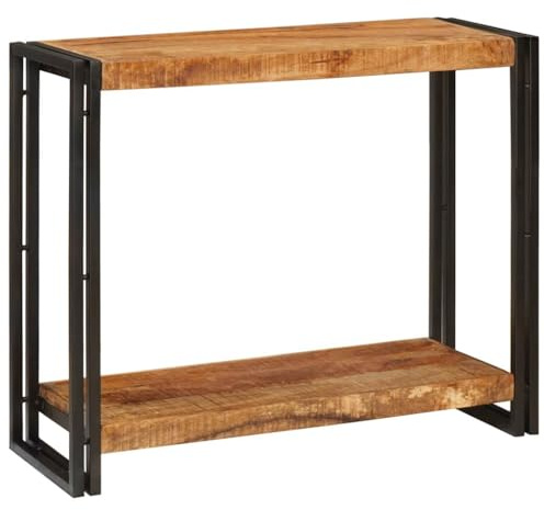 vidaXL Table Console Marron 90 x 33 x 75 cm Bois de Mangue Massif