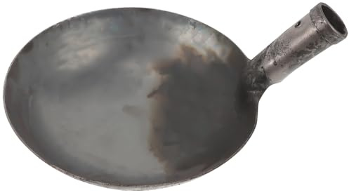SHINEOFI Paletta per Letame in Metallo Robusta 20 CM Mestolo Grande per Pulizia di Fognature e Fanghi Pala Riutilizzabile per Lavori Edili e Drenaggio