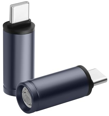 GINTOOYUN 2 Pz 5V/1,3A Tipo-C Mini Accendino da Telefono Sigaretta USB-C Antivento Cavo Tungsteno Accendino Elettrico per Telefoni Cellulari, Power Bank, Laptop, Tablet, ecc
