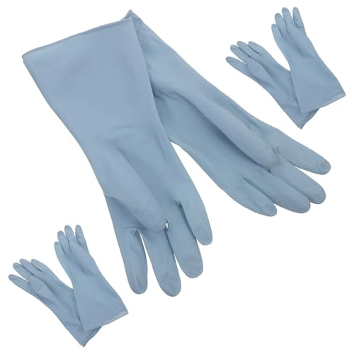 Luxshiny 3 Paar Spülhandschuhe Lang Haushaltshandschuhe aus Langlebigem Pvc Küchenhandschuhe für Geschirrspülen und Reinigung