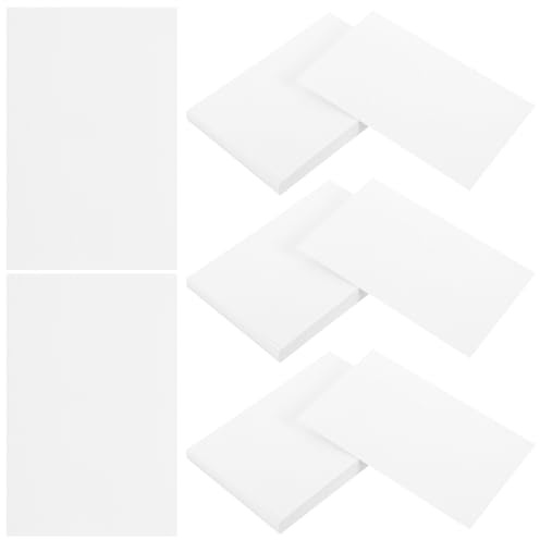 KHBUAB 50 Stück Weiße Blanko Spielkarten aus Papier 10x15cm zum Bemalen und Beschriften als Postkarten oder Dankeskarten für Kreatives Selbstgemacht und Tägliche Planung