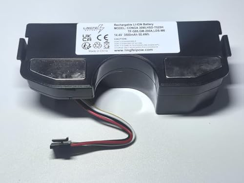 Batería de repuesto para robot aspirador Cecotec Conga 3090/3091 / 3092/3093 / 1690/1890 / 2090/2290 (14,4 V, 3500 mAh)