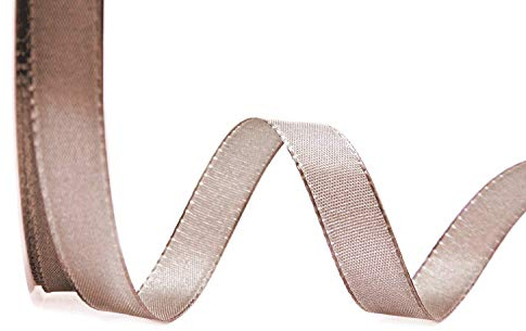 50 m x 15 mm TAFTBAND TAUPE Dekoband Geschenkband Stoffband Tischdeko Hochzeit Ostern Schleifenband Visco TAFT Kartengestaltung Basteln
