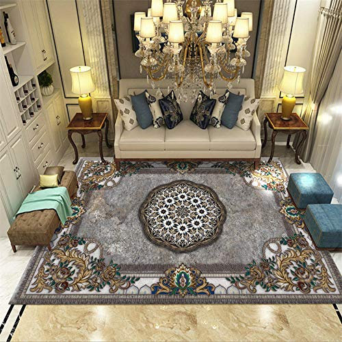 ZHAOPAI Teppich Moderne Einfachheit Warm halten Lichtechte, rutschfeste, mattenbedruckte Yogadecke mit weichem, leicht zu reinigendem Teppich-160 * 230CM