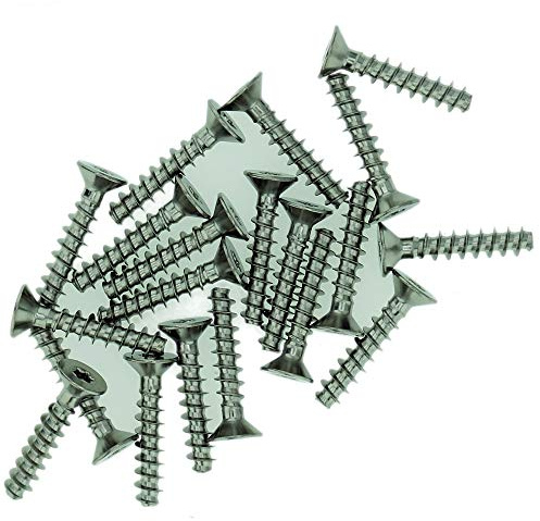 Tornillos avellanados Pozi D3 (3 mm x 8 mm) para plástico, acero inoxidable (A2) (paquete de 20)