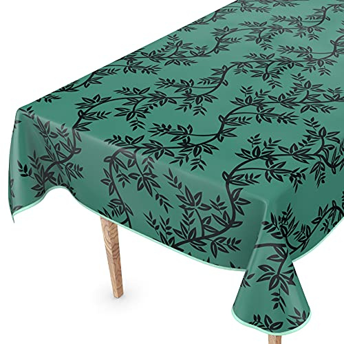 Tvättbar Vaxduk 100 x 140 cm Med Fåll - Chika Grön