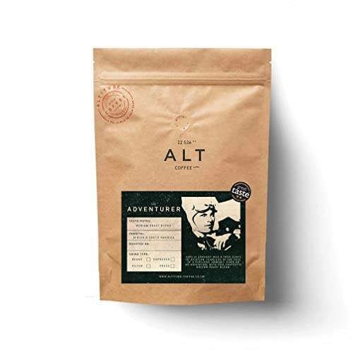 Altitude Coffee London - The Adventurer Specialty Coffee Blend, Chocolate/Cinnamon/Citrus, Medium Roast, Whole Beans (500g)
