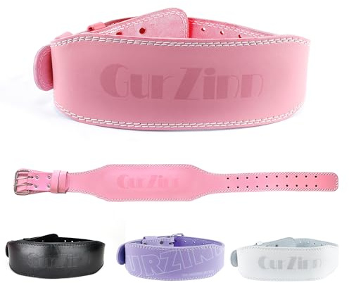 Fitness-Gewichthebergürtel aus Leder für Frauen mit 10,2 cm gepolsterter Lendenwirbelstütze für Powerlifting-Workout und Kniebeugen