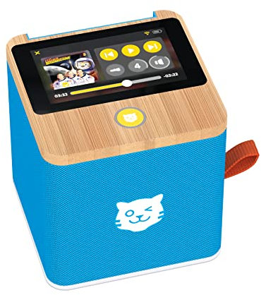 tigermedia 1316 tigerbox Touch 2023 Kung Fu Panda, Lassie, Lauras Stern, Lichterkinder, Löwenzahn, Lucky Luke Hörspielbox, Musikbox, Streamingbox, Audioplayer, Boombox, Blau