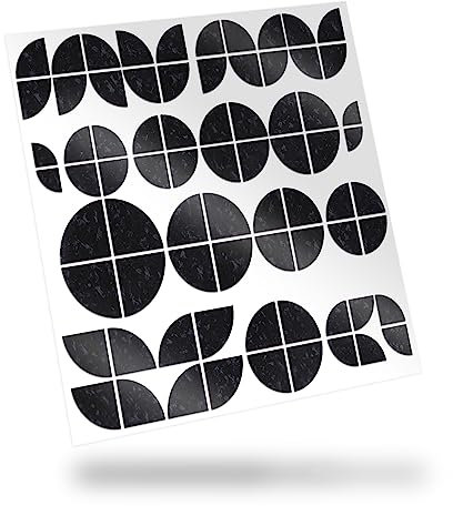 Finest Folia Emblem Ecken Aufkleber kompatibel mit BMW selbstklebend Auto Sticker wasserfest Motorrad Zubehör 74 teilige Folie K102 (Forged Carbon Schwarz Glossy)