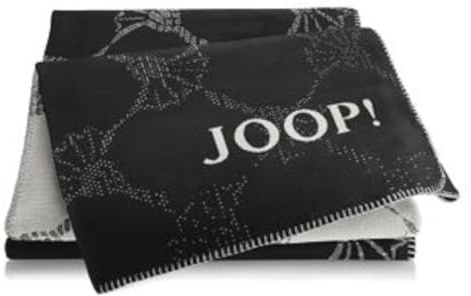 Joop! Wohndecke Cornflower Double Baumwollmischung schwarz Größe 150x200 cm