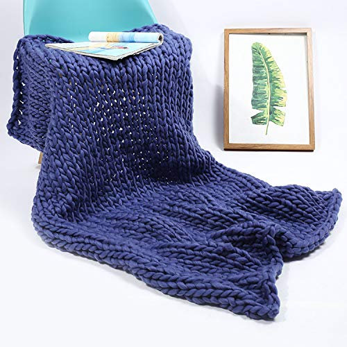 Sofabett-Fleece-Überwurfdecke, grobe handgefertigte Strickdecke, großer weicher Stricküberwurf, riesige Strickdecke, Überwurf for Sofa, Yoga-Matte, Heimdekoration und mehr, 130 x 170 cm, grau ( Color