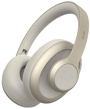 Fresh 'n Rebel Clam Ace Casque Bluetooth Supra-Auriculaire avec Réduction de Bruit Active Hybride, sans Fil, 60h d'autonomie, avec Microphone ENC, Charge Rapide, Réduction du Bruit du Vent (Beige)