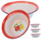Alipis Retro Vintage Enamel Bowl Set Enamel Food Bowl for Soup Snack Camping Picnic