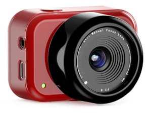 ATLI 1080P Time Lapse Camera FHD APP Control Timelapse Video Camera Remote Access with Memory Card for Indoor Flower Plants Weather Cooking Artist (Red & Black)