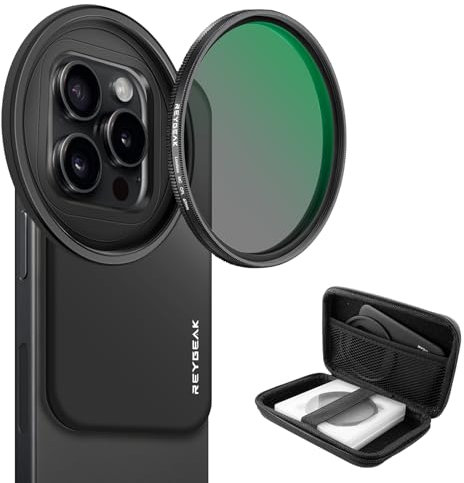 REYGEAK 67 mm Universal-CPL-Objektivfilter für iPhone 16/15/14/13/12/Pro, magnetischer Telefonobjektiv-Filterring mit 6,1 Zoll für iPhone 16/15/14/13 (CPL für iPhone 16/15/14/13/Pro Max)