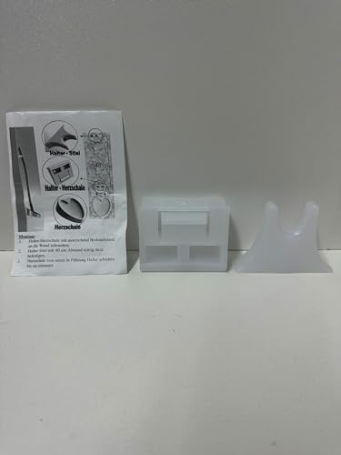 proWIN Wandbefestigung für WC-Cleaner Herzilein frostweiß