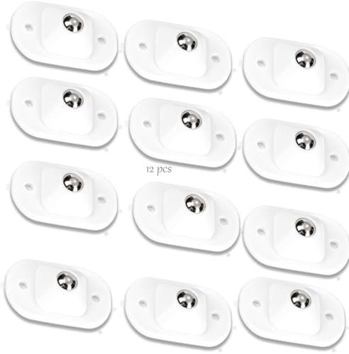 Rueda de rueda autoadhesiva, 12 ruedas giratorias, rotación sin polea, ruedas autoadhesivas, movimiento perfecto, perfecto para mover muebles pequeños, cajas de basura
