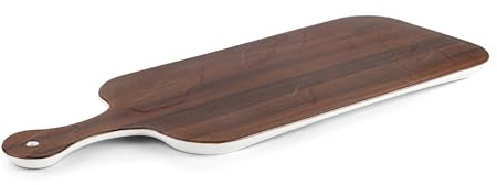Lacor 63090 - Bandeja rectangular Wood, Melamina, BPA Free, 45x17, 5x1 | En melamina resistente, para hornear, servir y presentar; apto para horno, apto para lavavajillas, apto para microondas
